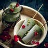 Green ice cream